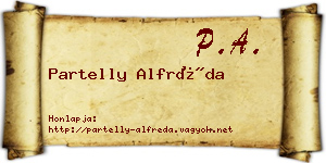 Partelly Alfréda névjegykártya